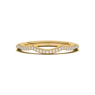 Debra Scalloped Curve Pavé Band