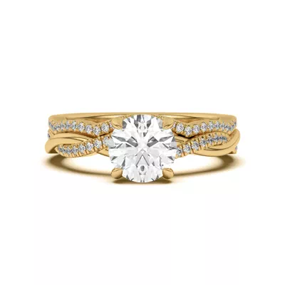 Debra Scalloped Curve Pavé Band