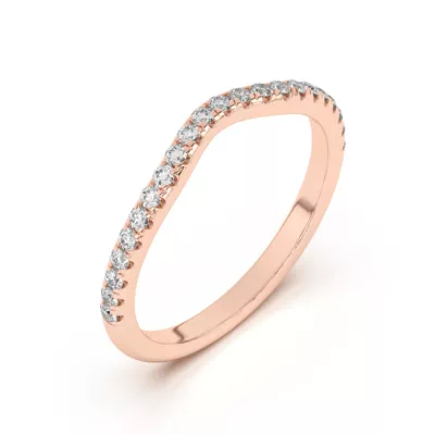 Tanya Curved Pavé Band