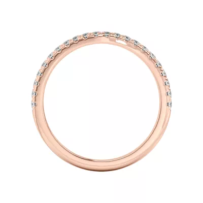 Tanya Curved Pavé Band