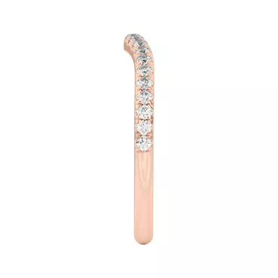 Tanya Curved Pavé Band