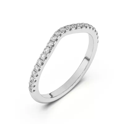 Tanya Curved Pavé Band