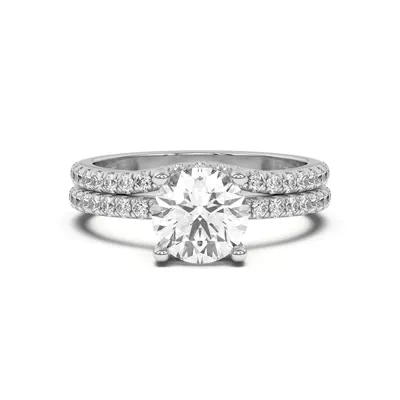 Tanya Curved Pavé Band