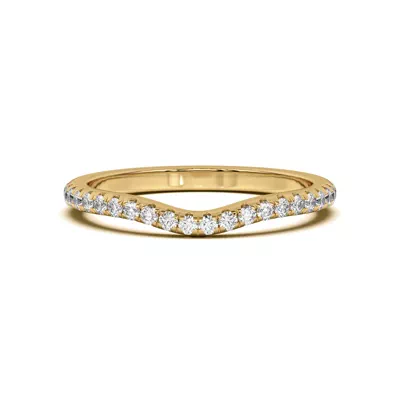 Tanya Curved Pavé Band