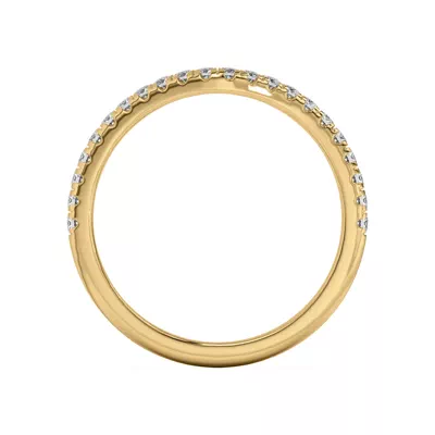 Tanya Curved Pavé Band