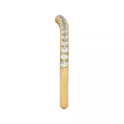 Tanya Curved Pavé Band