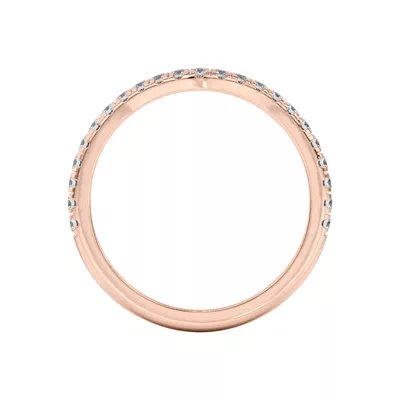 Betsy Petite Curved Lab Pavé Band