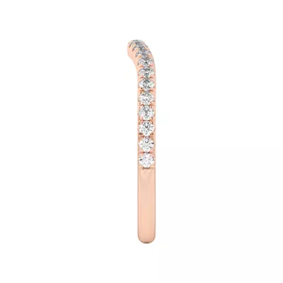 Betsy Petite Curved Lab Pavé Band