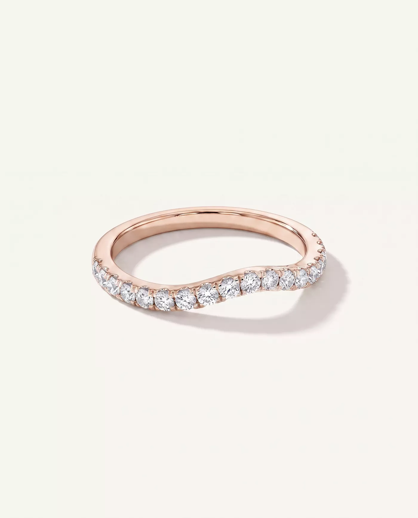Betsy Petite Curved Pavé Band