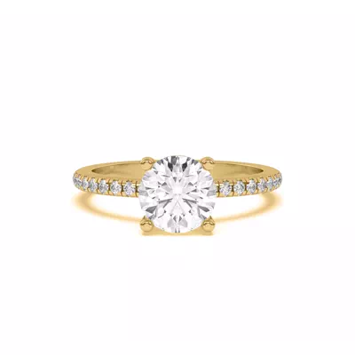 Betsy Petite Pavé Engagement Ring
