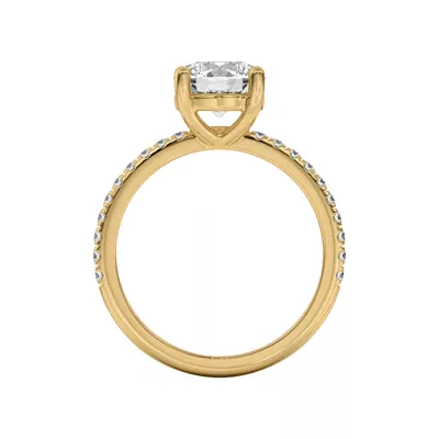 Betsy Petite Pavé Engagement Ring