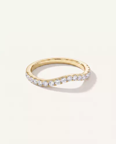 Betsy Petite Curved Lab Pavé Band