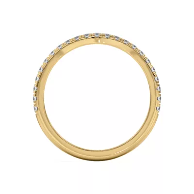 Betsy Petite Curved Pavé Band