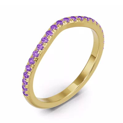 Spectra Amethyst Contoured Band