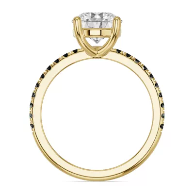Spectra Black Diamond Engagement Ring