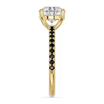 Spectra Black Diamond Engagement Ring