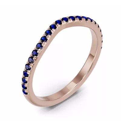 Spectra Sapphire Contoured Band