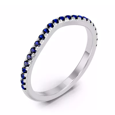 Spectra Sapphire Contoured Band