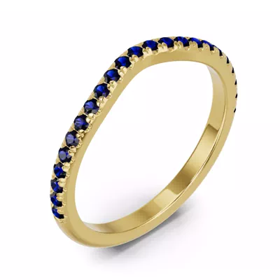Spectra Sapphire Contoured Band
