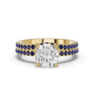 Spectra Sapphire Contoured Band