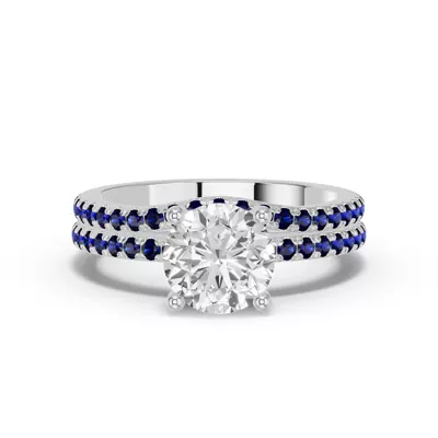 Spectra Sapphire Contoured Band