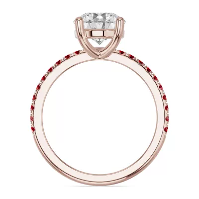 Spectra Garnet Engagement Ring
