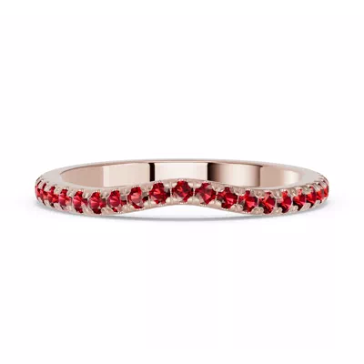 Spectra Garnet Contoured Band