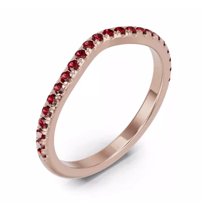 Spectra Garnet Contoured Band