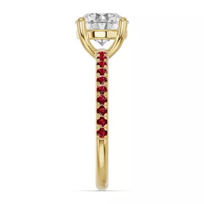 Spectra Garnet Engagement Ring