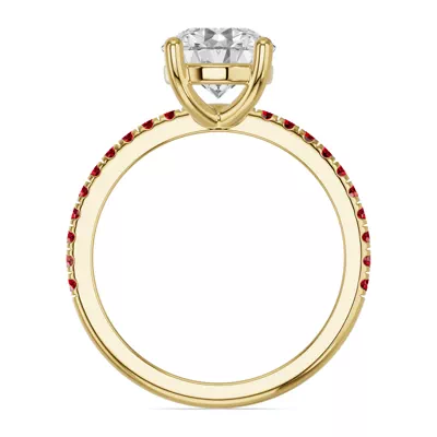 Spectra Garnet Engagement Ring