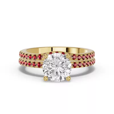 Spectra Garnet Contoured Band