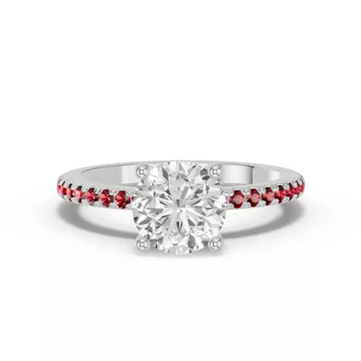 Spectra Garnet Engagement Ring