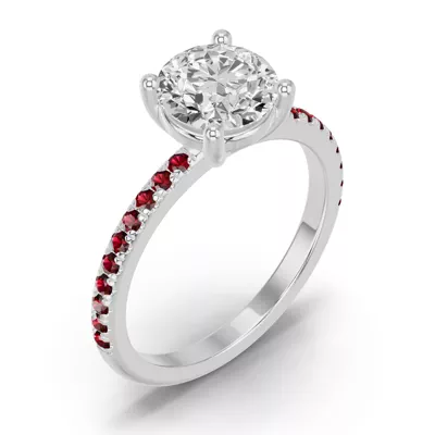 Spectra Garnet Engagement Ring