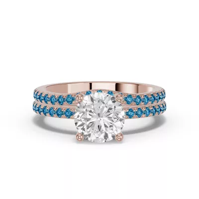 Spectra London Blue Topaz Contoured Band