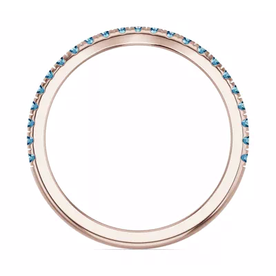 Spectra London Blue Topaz Contoured Band