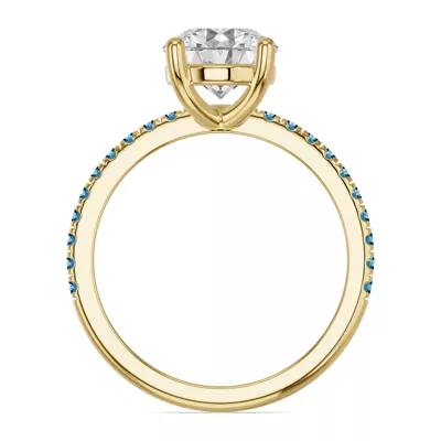 Spectra London Blue Topaz Engagement Ring