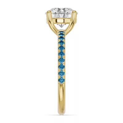 Spectra London Blue Topaz Engagement Ring