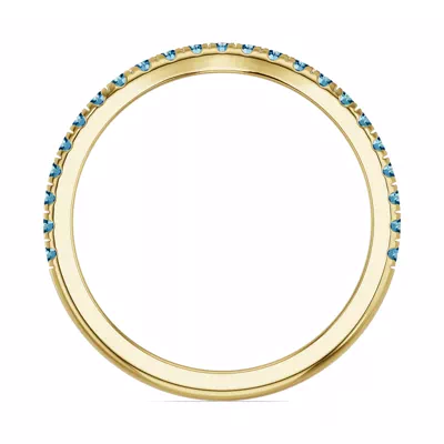 Spectra London Blue Topaz Contoured Band