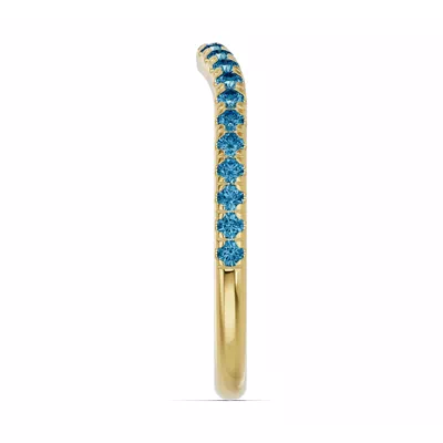 Spectra London Blue Topaz Contoured Band