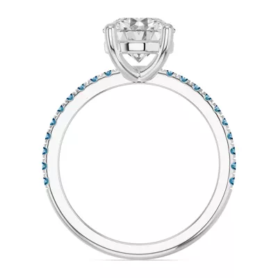 Spectra London Blue Topaz Engagement Ring