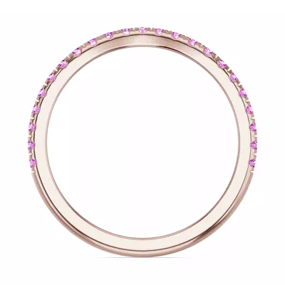 Spectra Pink Sapphire Contoured Band