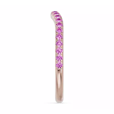Spectra Pink Sapphire Contoured Band