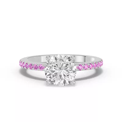 Spectra Pink Sapphire Engagement Ring