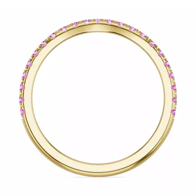 Spectra Pink Sapphire Contoured Band
