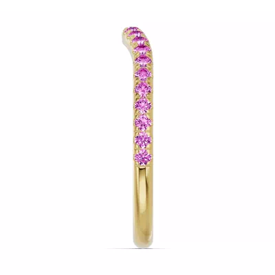 Spectra Pink Sapphire Contoured Band