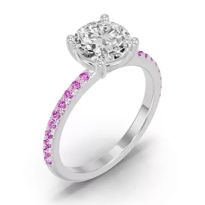 Spectra Pink Sapphire Engagement Ring