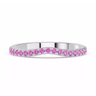 Spectra Pink Sapphire Contoured Band