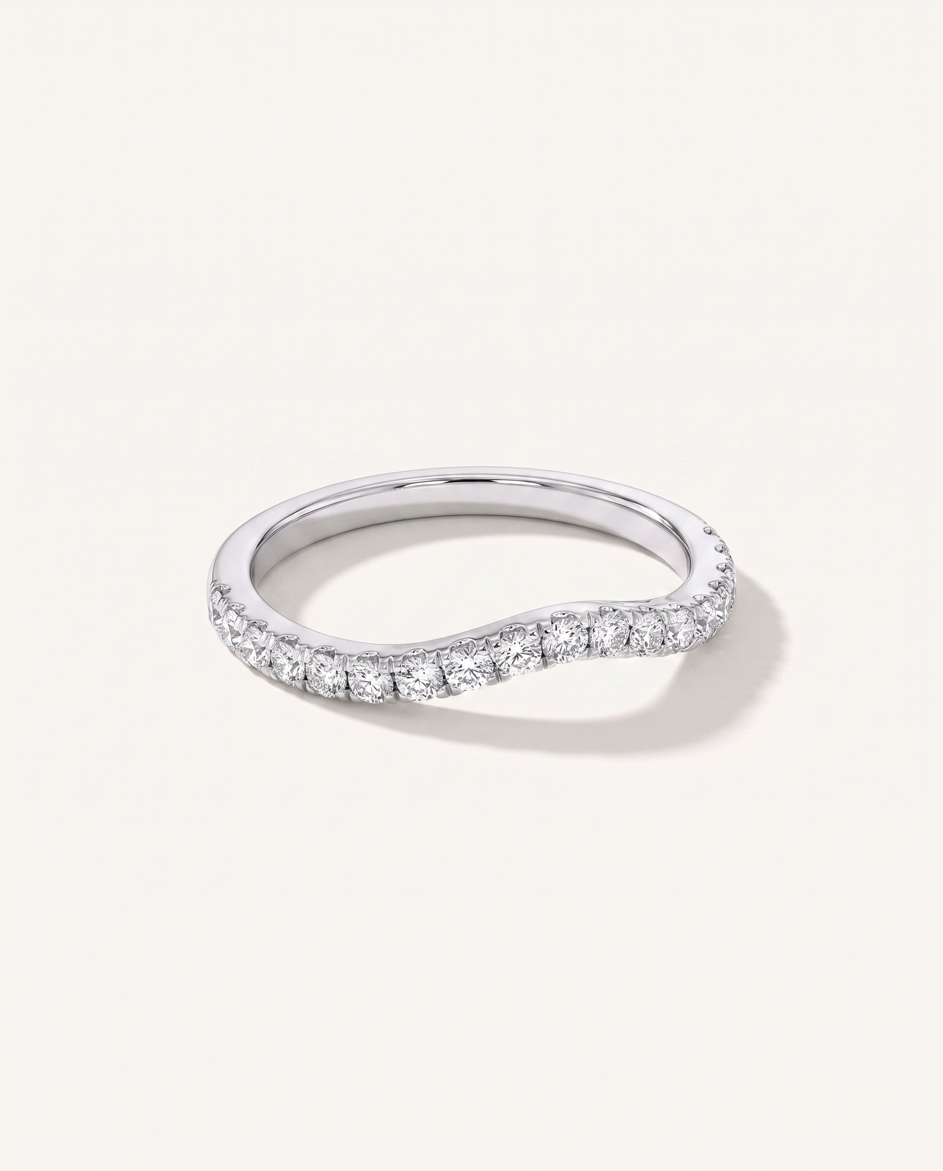 Betsy Petite Curved Pavé Band