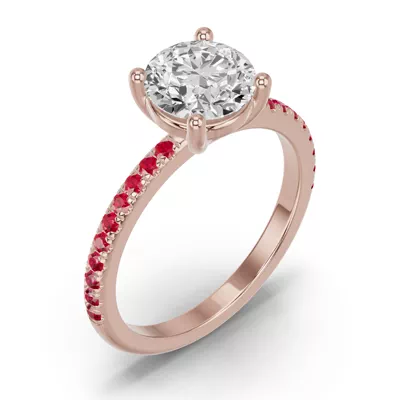 Spectra Ruby Engagement Ring