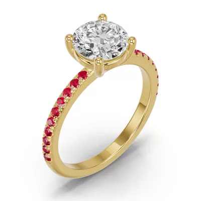 Spectra Ruby Engagement Ring